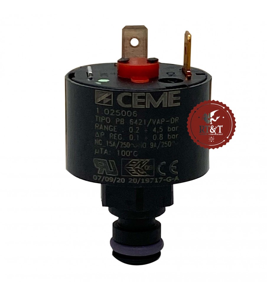 CEME water pressure switch Immergas boiler 1025006