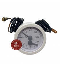 Thermo hydrometer thermo pressure gauge D.60 Sime boiler Format, Metro 6318479, ex 6217002