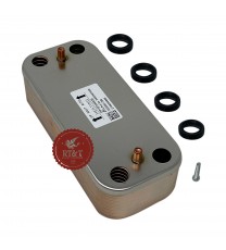 Sanitary heat exchanger Chaffoteaux boiler Mira Advance, Niagara Advance, Pigma Advance, Urbia Advance Link 65116537