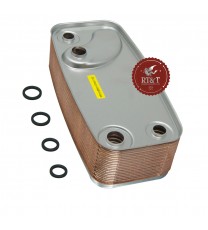 Sanitary heat exchanger Immergas boiler Eolo 27 Maior, Eolo 27 Maior @, Eolo 27 Superior, Victrix 27 3012737, ex 1014008