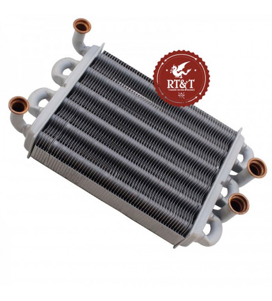 Main heat exchanger (37404110) Ferroli boiler DOMIproject F24, DOMI Insert F24, FEReasy F24, Easy Box F24 39819540