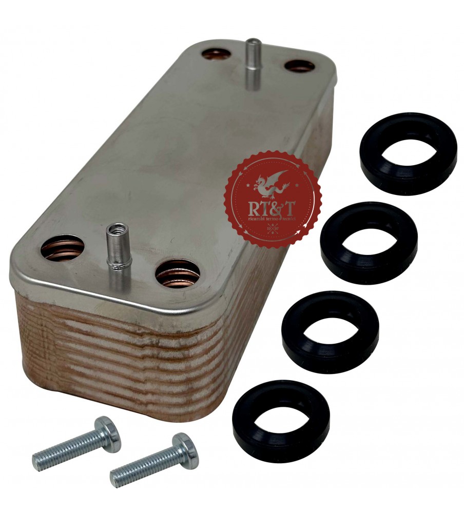 Sanitary heat exchanger 16 plates Viessmann boiler Vitodens 100, Vitodens 111, Vitodens 222, Vitodens 333, Vitodens 343 7828043