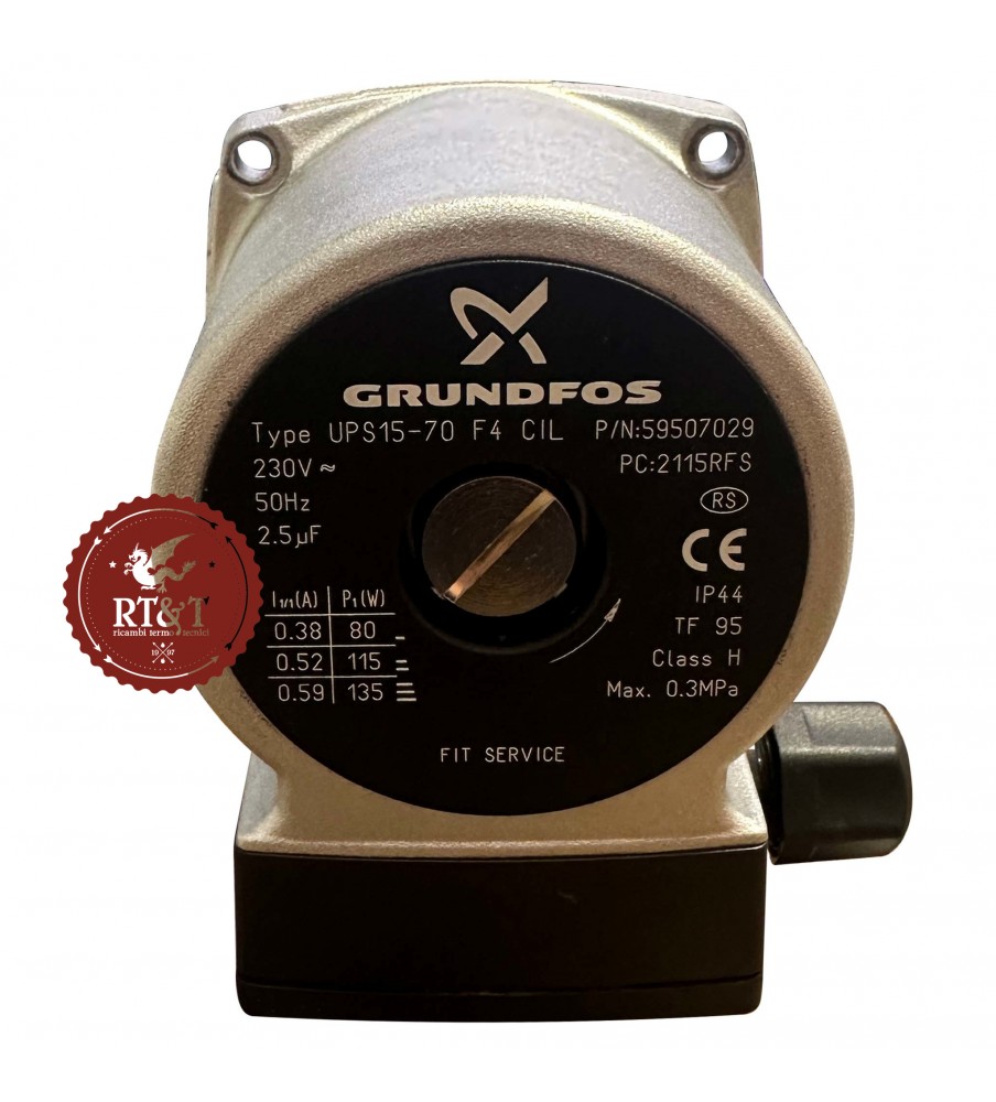 Pump circulator motor Grundfos UPS15-70 boiler original spare part