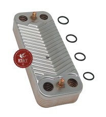 Sanitary heat exchanger Unical boiler Alkon 09, !DEA CS Plus EL, Kon C, Kone C, Konm C 95262807